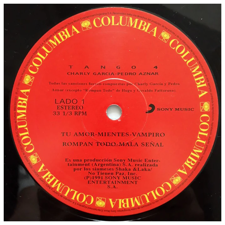 CHARLY GARCIA & PEDRO AZNAR - TANGO 4 / VINILO 6