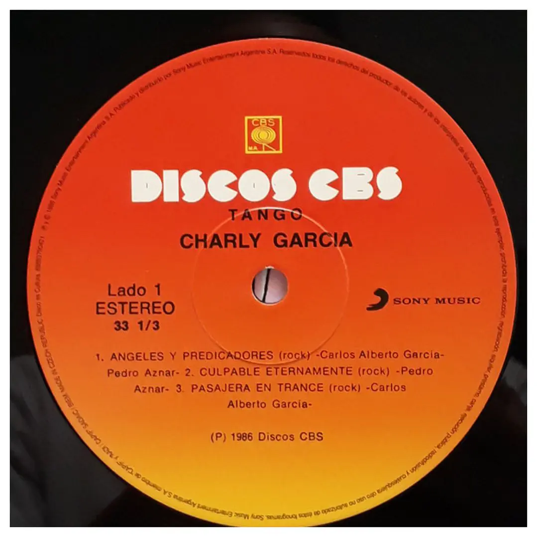 CHARLY GARCIA & PEDRO AZNAR - TANGO / VINILO 4
