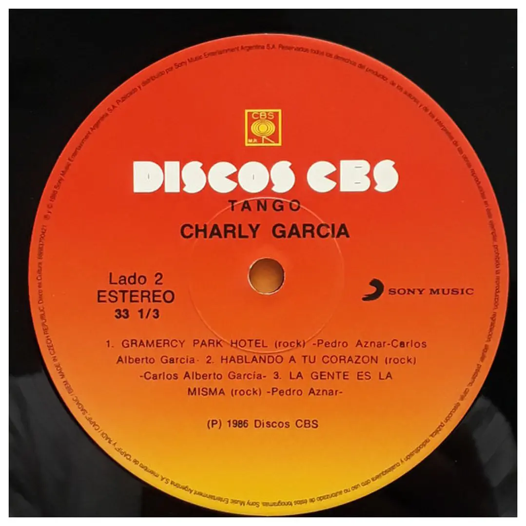 CHARLY GARCIA & PEDRO AZNAR - TANGO / VINILO 5