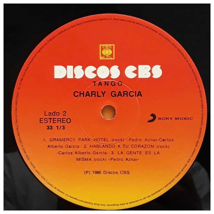 CHARLY GARCIA & PEDRO AZNAR - TANGO / VINILO 5