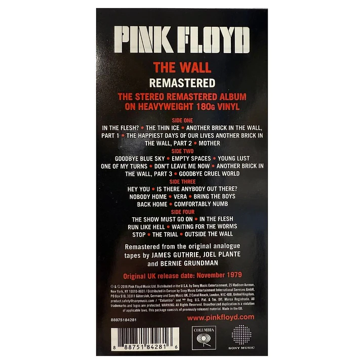 PINK FLOYD - THE WALL (2LP) / VINILO 4