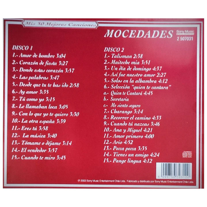 MOCEDADES - MIS 30 MEJORES CANCIONES (2CD) / CD 4