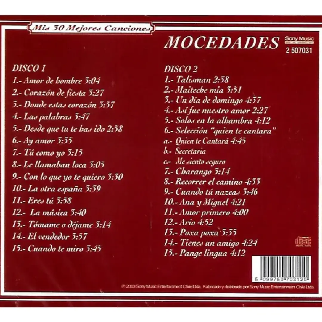 MOCEDADES - MIS 30 MEJORES CANCIONES (2CD) / CD 2