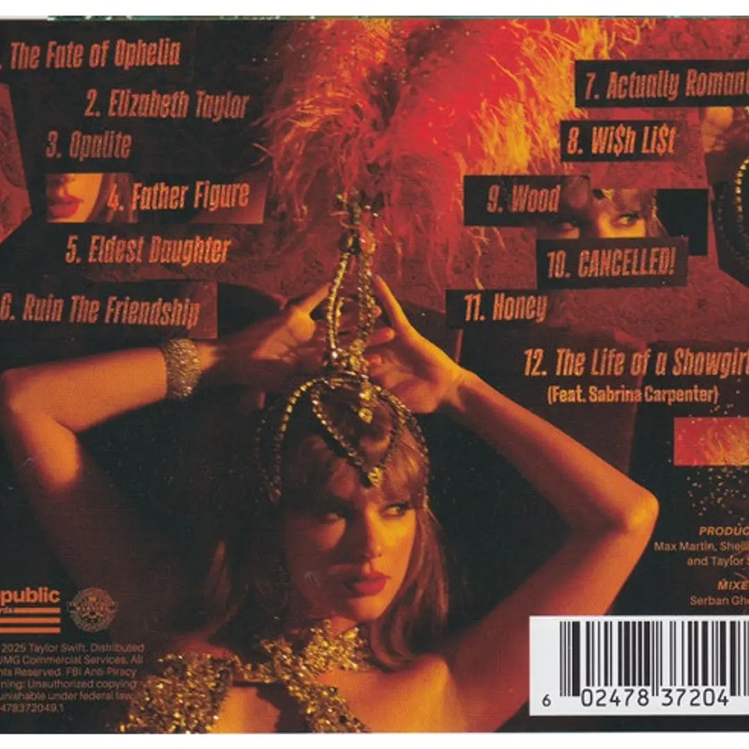 TAYLOR SWIFT - THE LIFE OF A SHOWGIRL / CD 2