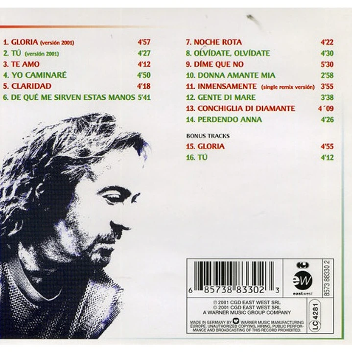 UMBERTO TOZZI - GRANDES ÉXITOS / CD 2