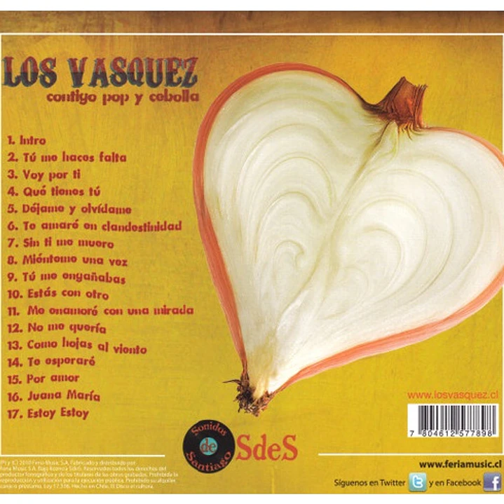 LOS VASQUEZ - CONTIGO POP Y CEBOLLA / CD 2