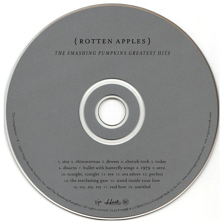SMASHING PUMPKINS - {ROTTEN APPLES} GREATEST HITS / CD 3