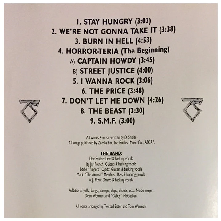 TWISTED SISTER - STAY HUNGRY / CD 4