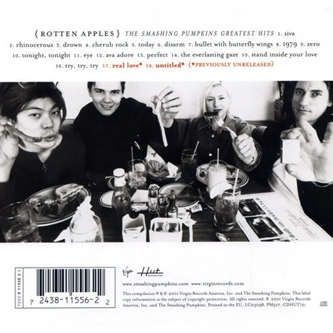SMASHING PUMPKINS - {ROTTEN APPLES} GREATEST HITS / CD 4