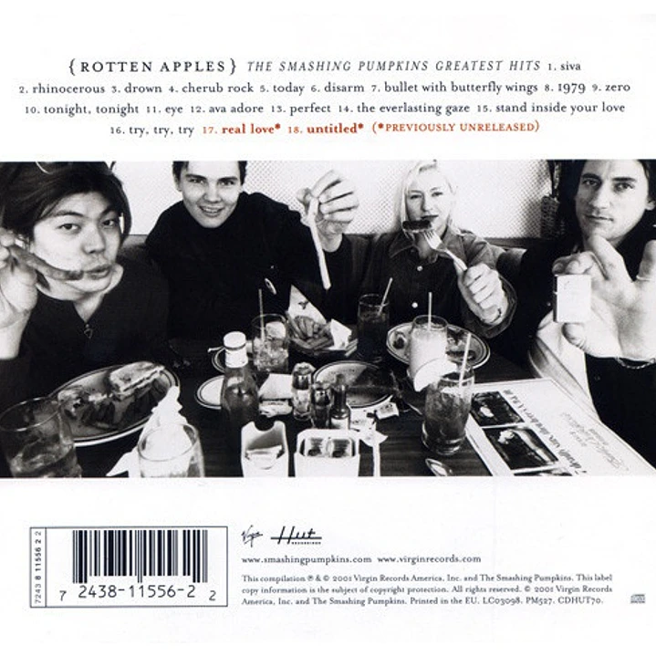 SMASHING PUMPKINS - {ROTTEN APPLES} GREATEST HITS / CD 4