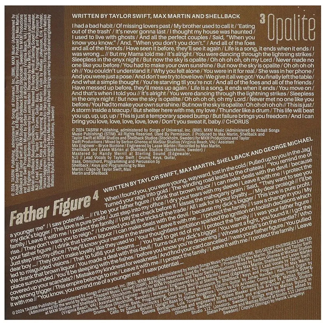 TAYLOR SWIFT - THE LIFE OF A SHOWGIRL / CD 6