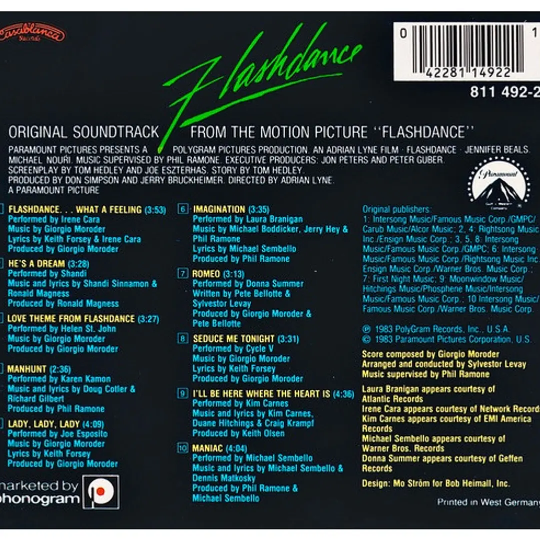 FLASHDANCE - SOUNDTRACK / CD 2
