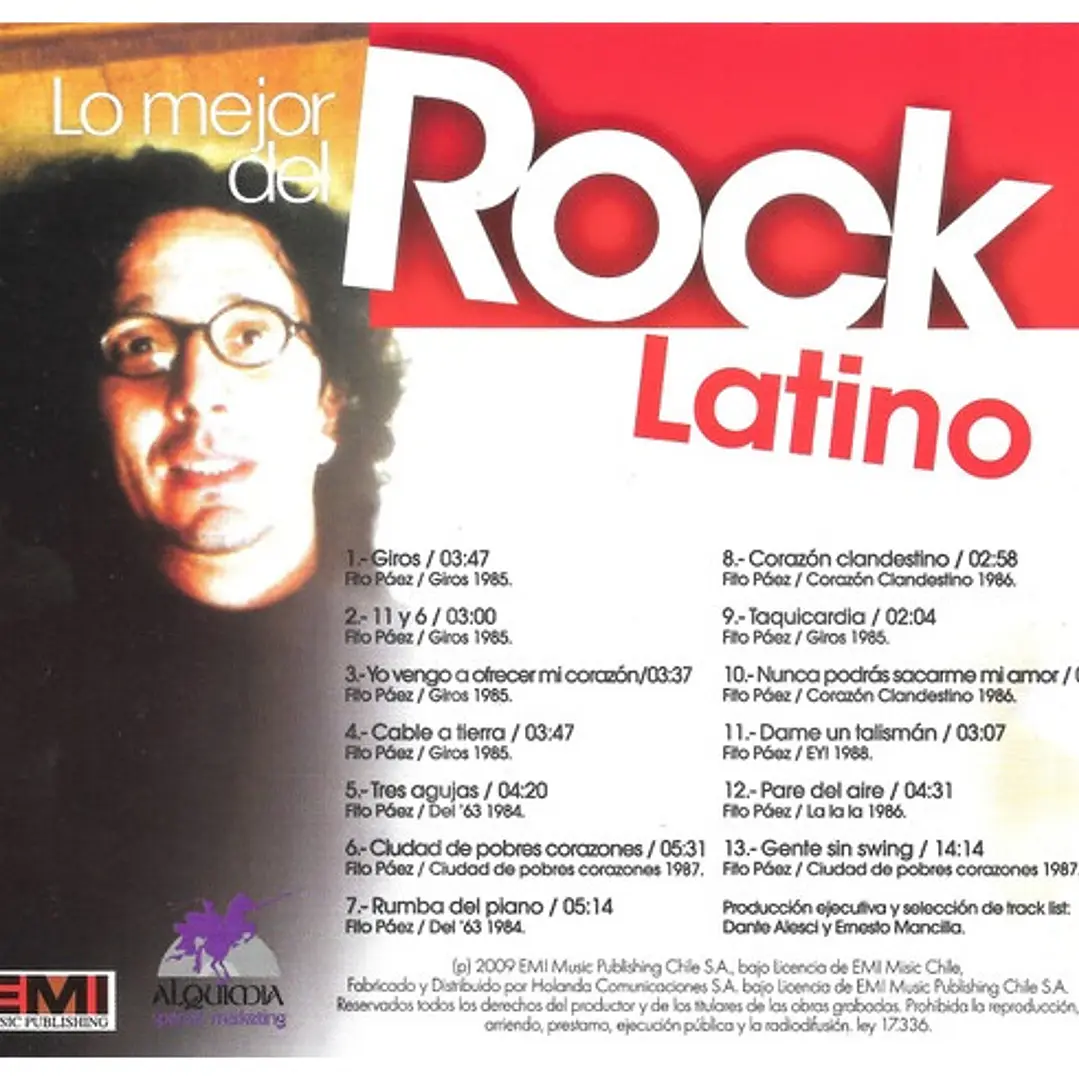 FITO PÁEZ - LO MEJOR DEL ROCK LATINO / CD 2