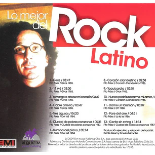 FITO PÁEZ - LO MEJOR DEL ROCK LATINO / CD