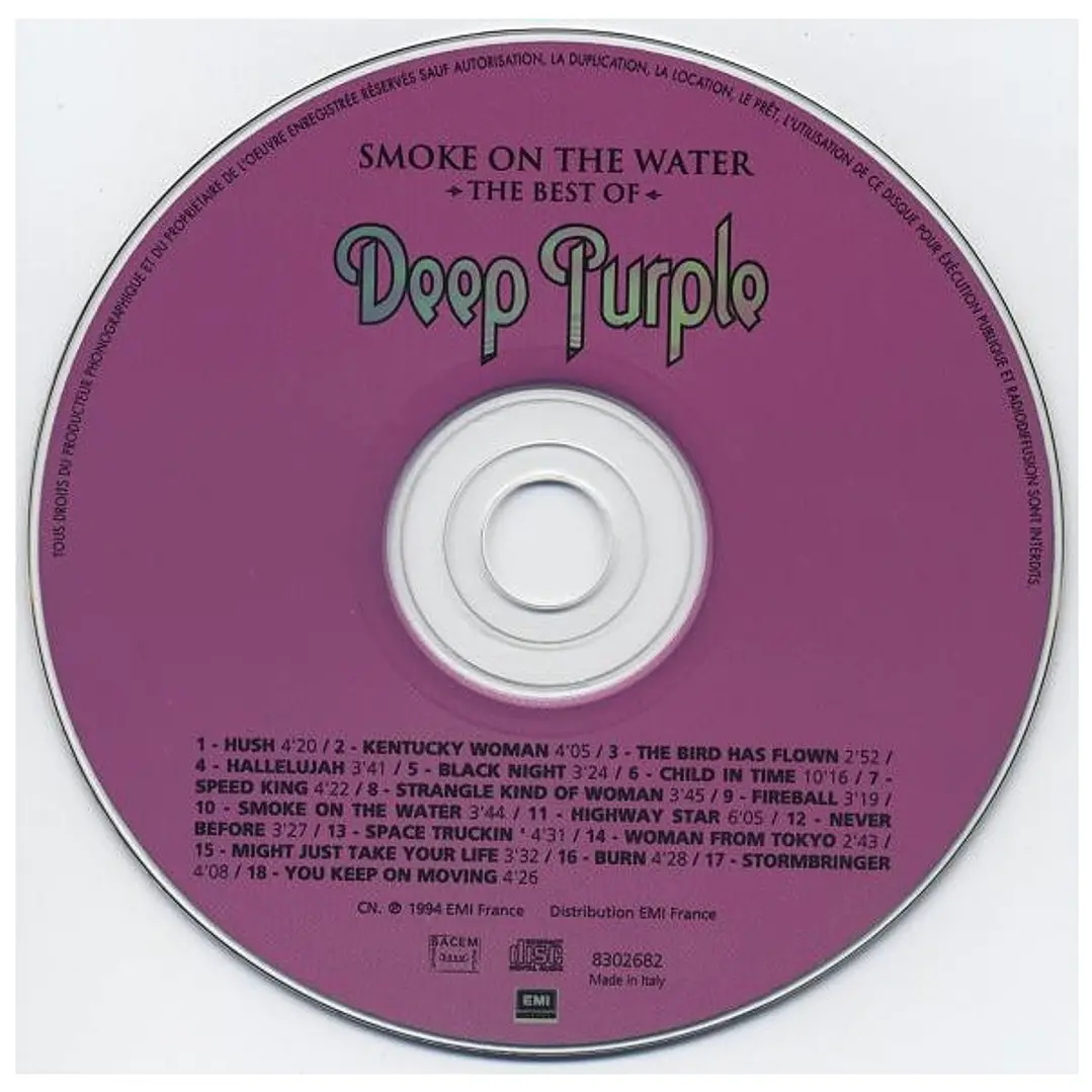DEEP PURPLE - SMOKE ON THE WATER - THE BEST OF - / CD 3