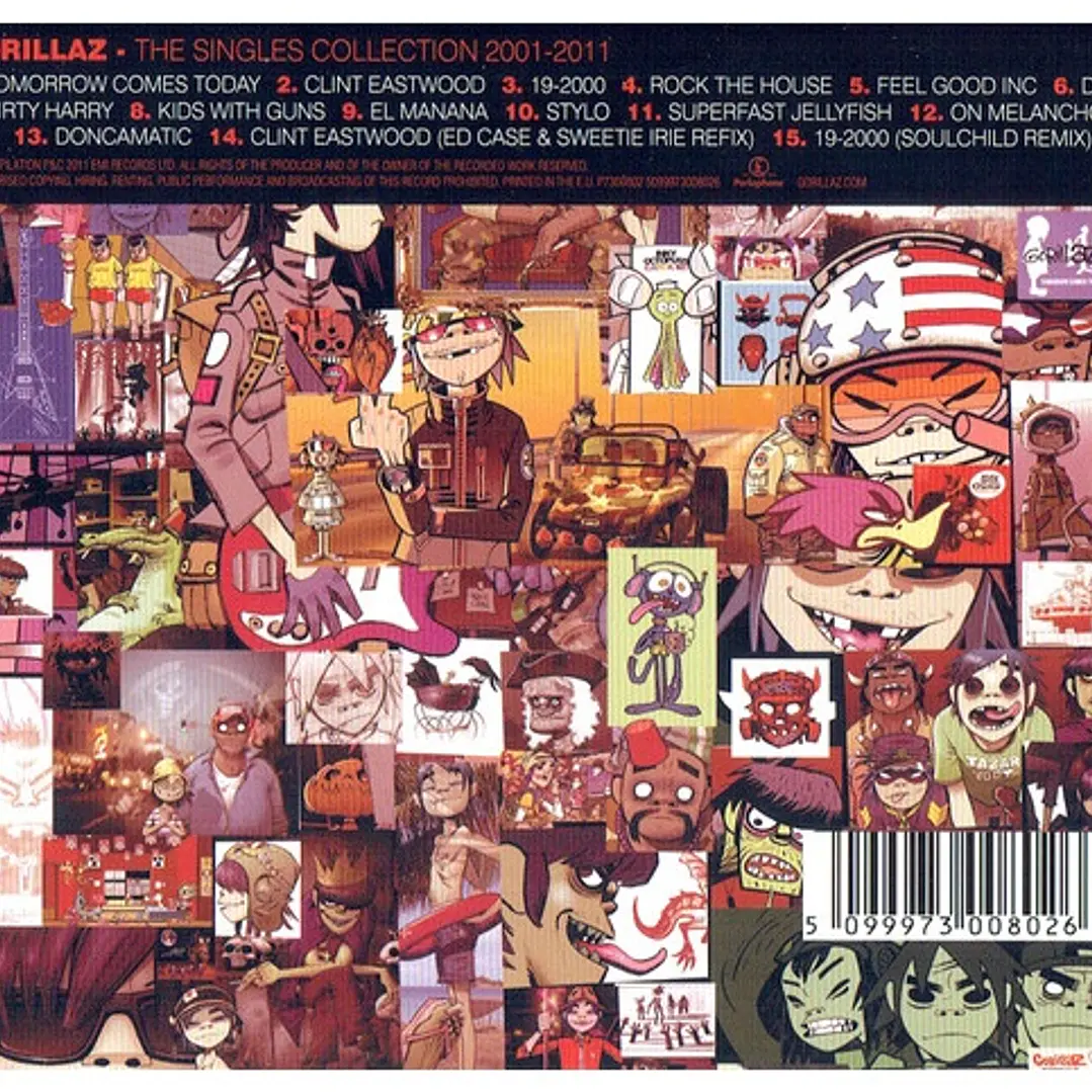 GORILLAZ - THE SINGLES COLLECTION 2001-2011 / CD 2