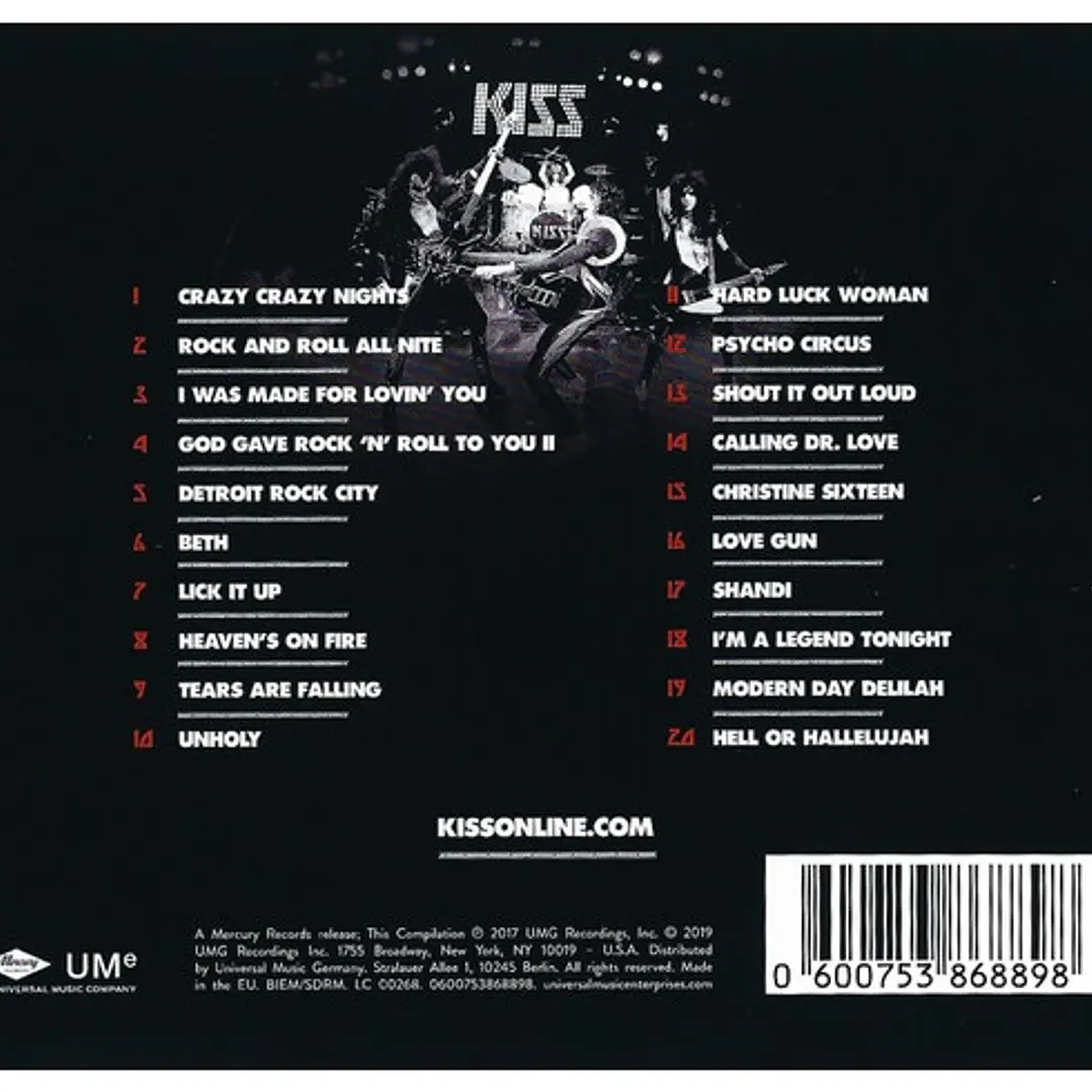 KISS - KISSWORLD (THE BEST OF KISS) / CD 2