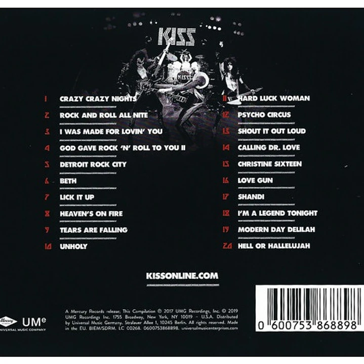 KISS - KISSWORLD (THE BEST OF KISS) / CD 2