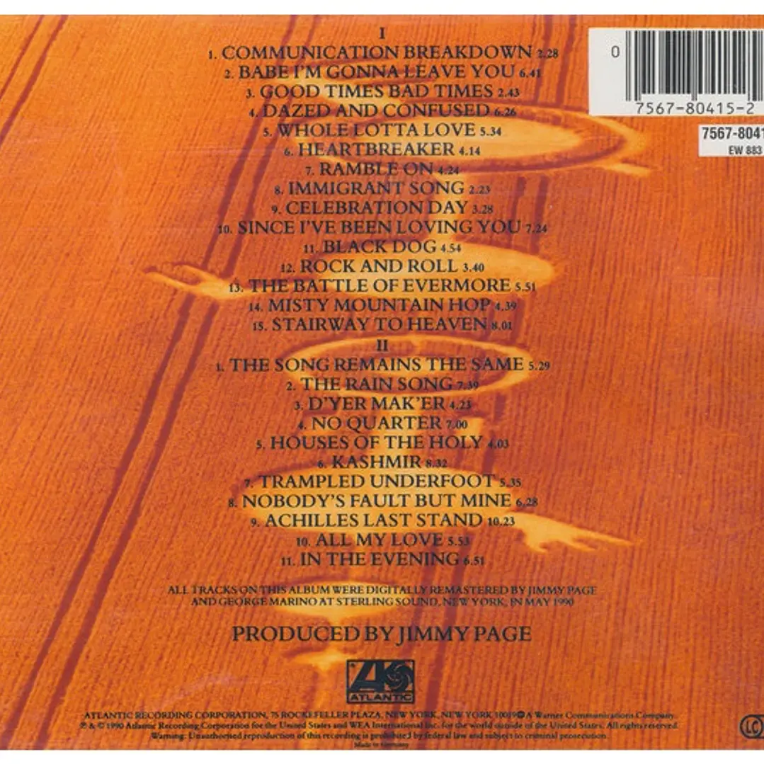 LED ZEPPELIN - REMASTERS / CD 2