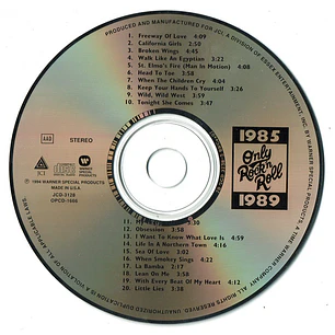 ONLY ROCK 'N' ROLL 1985-1989 - VARIOUS / CD
