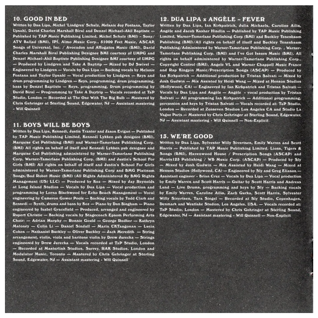 DUA LIPA - FUTURE NOSTALGIA - THE MOONLIGHT EDITION / CD 4