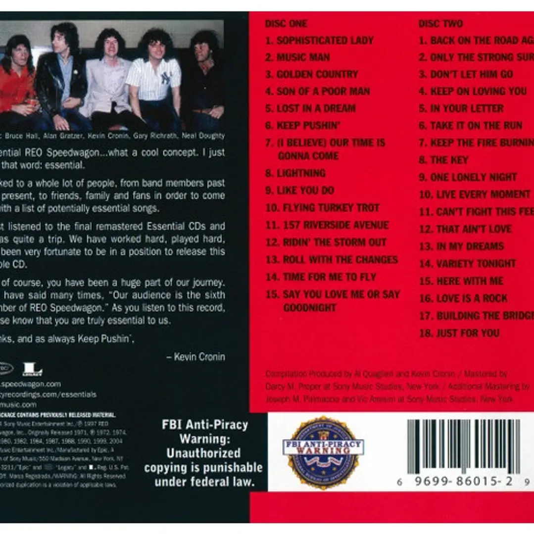 REO SPEEDWAGON - THE ESSENTIAL REO SPEEDWAGON / CD 2