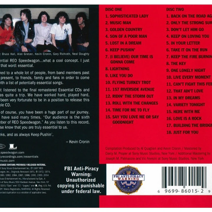 REO SPEEDWAGON - THE ESSENTIAL REO SPEEDWAGON / CD 2
