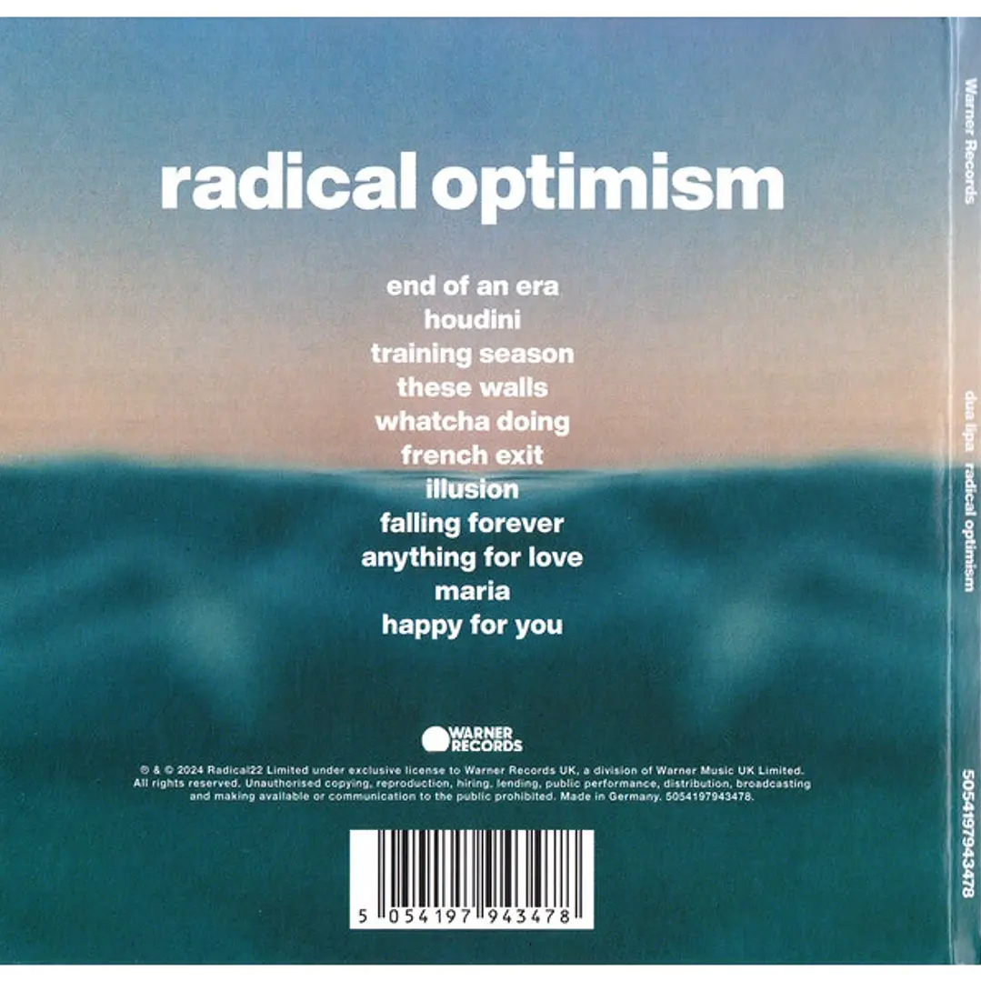DUA LIPA - RADICAL OPTIMISM / CD 5