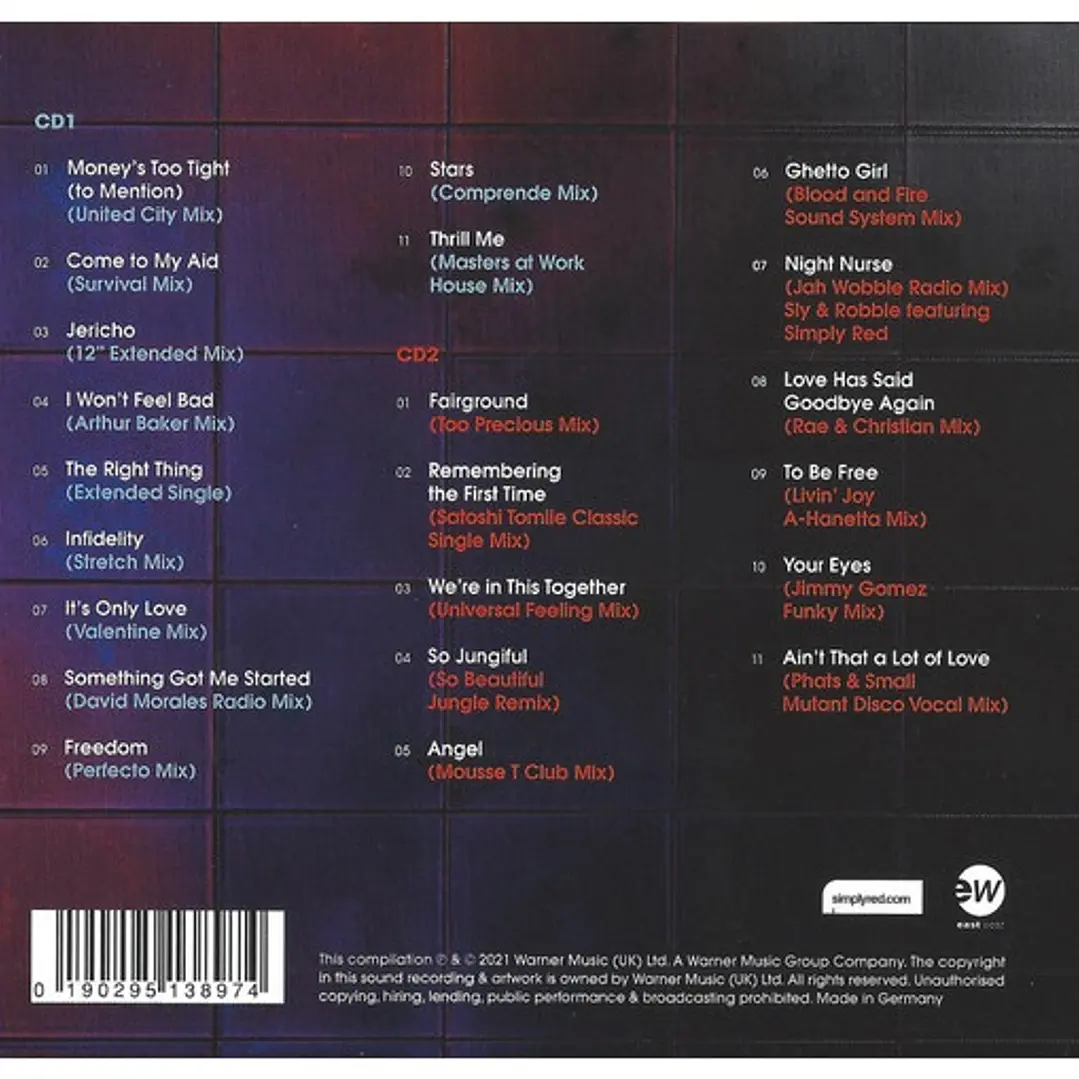 SIMPLY RED - REMIXED VOL. 1 (1985–2000) / CD 2