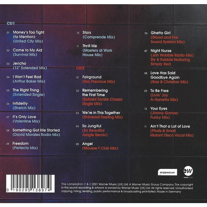 SIMPLY RED - REMIXED VOL. 1 (1985–2000) / CD 2