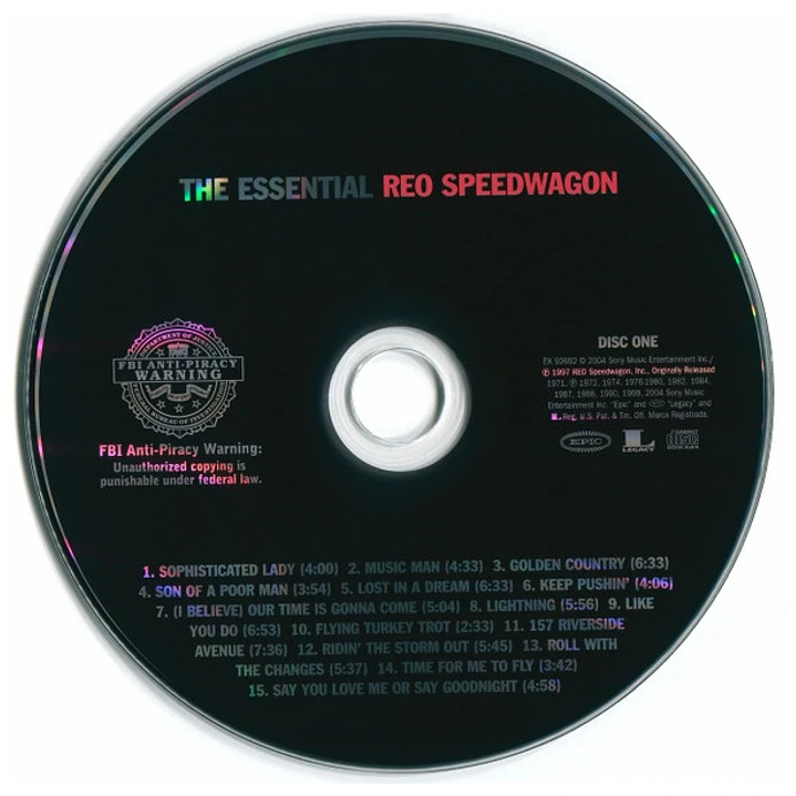 REO SPEEDWAGON - THE ESSENTIAL REO SPEEDWAGON / CD 3