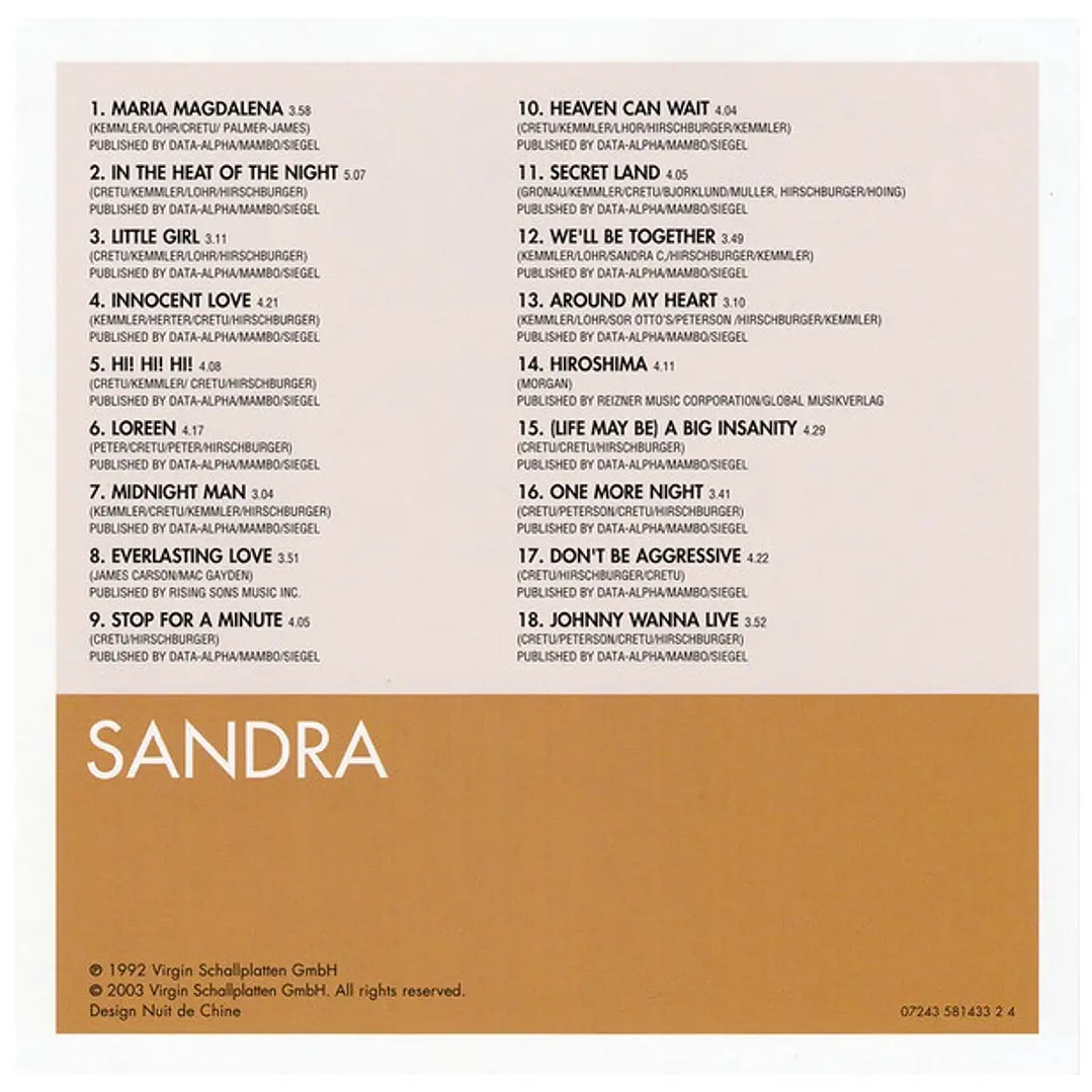 SANDRA - THE ESSENTIAL / CD 4