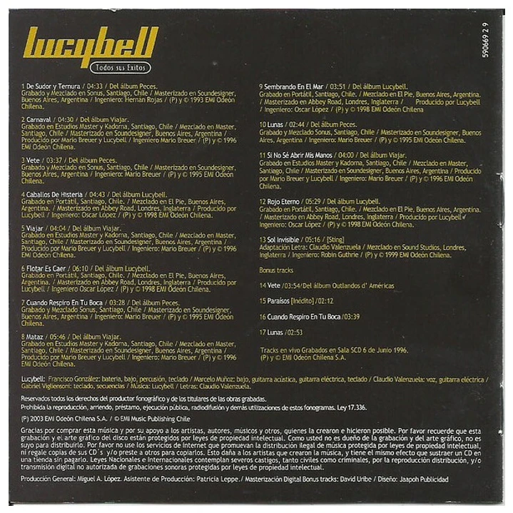 LUCYBELL - TODOS SUS EXITOS / CD 5