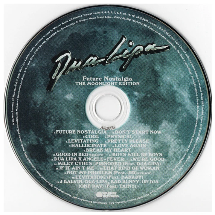 DUA LIPA - FUTURE NOSTALGIA - THE MOONLIGHT EDITION / CD 9
