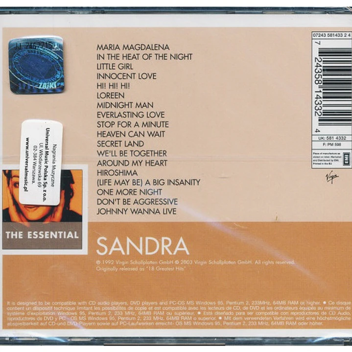 SANDRA - THE ESSENTIAL / CD 8