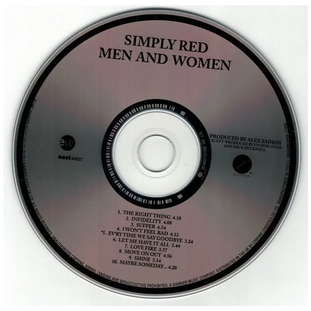 SIMPLY RED - ORIGINAL ALBUM SERIES / CD 8