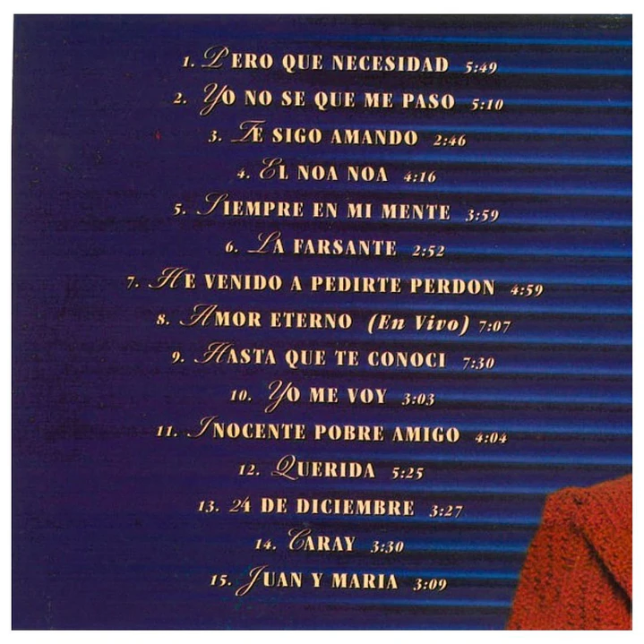JUAN GABRIEL - GRANDES ÉXITOS: EL ÚNICO, BIENVENIDO A CHILE / CD 4