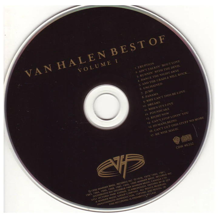 VAN HALEN - BEST OF VOLUME I / CD 3