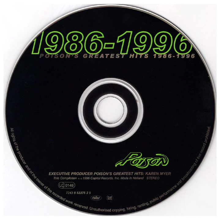 POISON - GREATEST HITS 1986-1996 / CD 3