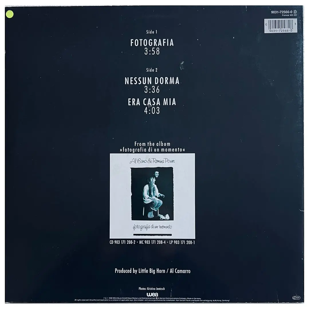 AL BANO & ROMINA POWER - FOTOGRAFIA / VINILO USADO 2