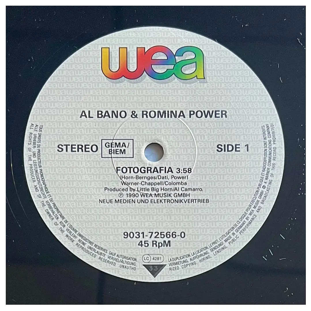 AL BANO & ROMINA POWER - FOTOGRAFIA / VINILO USADO 3