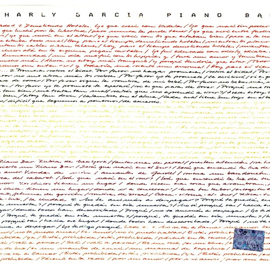 CHARLY GARCIA - PIANO BAR / CD 1