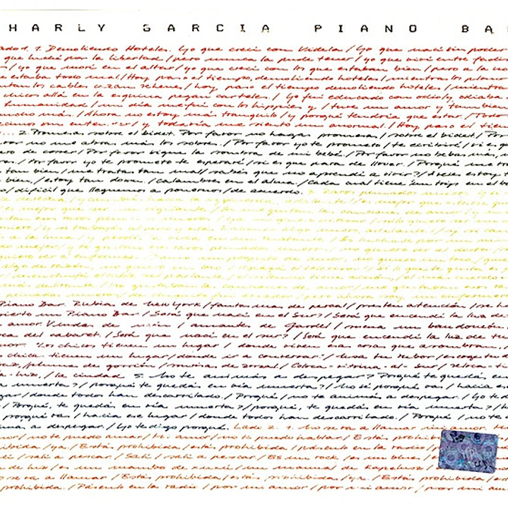 CHARLY GARCIA - PIANO BAR / CD 1