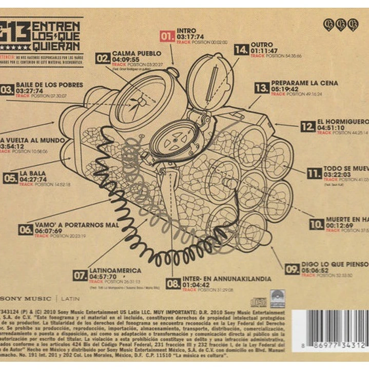 CALLE 13 - ENTREN LOS QUE QUIERAN / CD 2