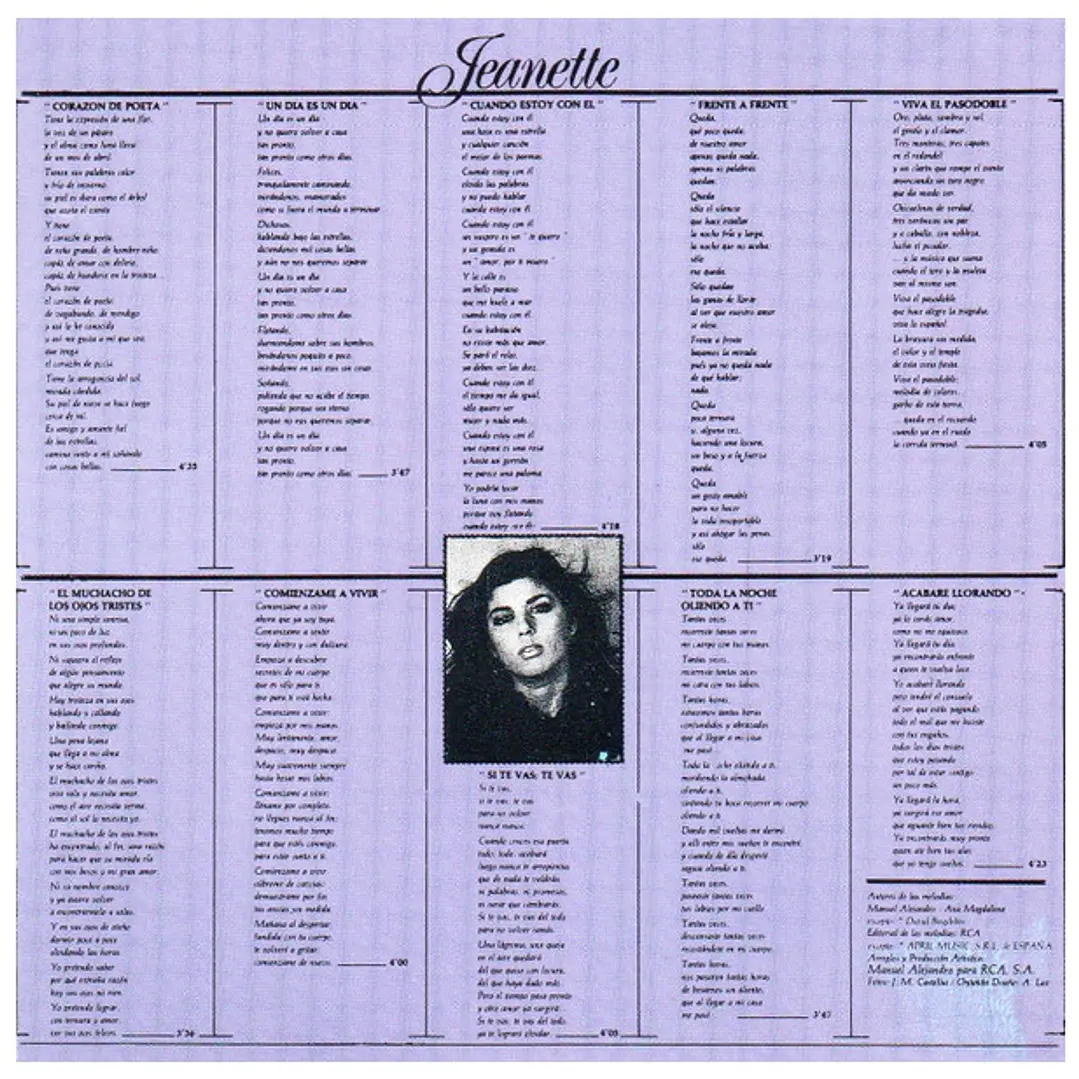 JEANETTE - CORAZON DE POETA / CD 2