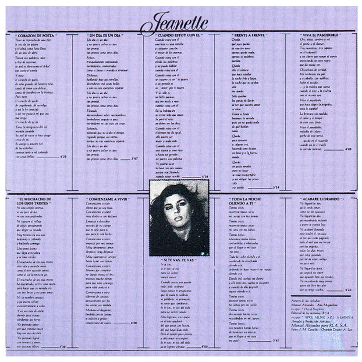 JEANETTE - CORAZON DE POETA / CD 2