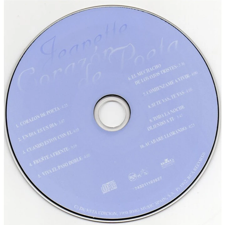 JEANETTE - CORAZON DE POETA / CD 4