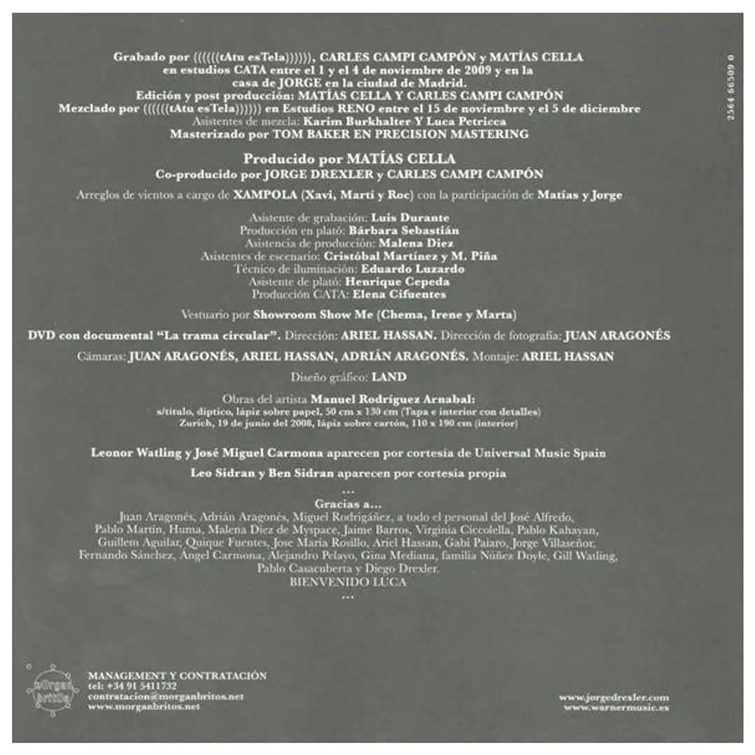 JORGE DREXLER - AMAR LA TRAMA (CD+DVD) / CD 6
