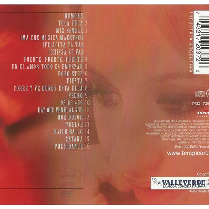 RAFFAELLA CARRA - FIESTA: GRANDES EXITOS / CD 8