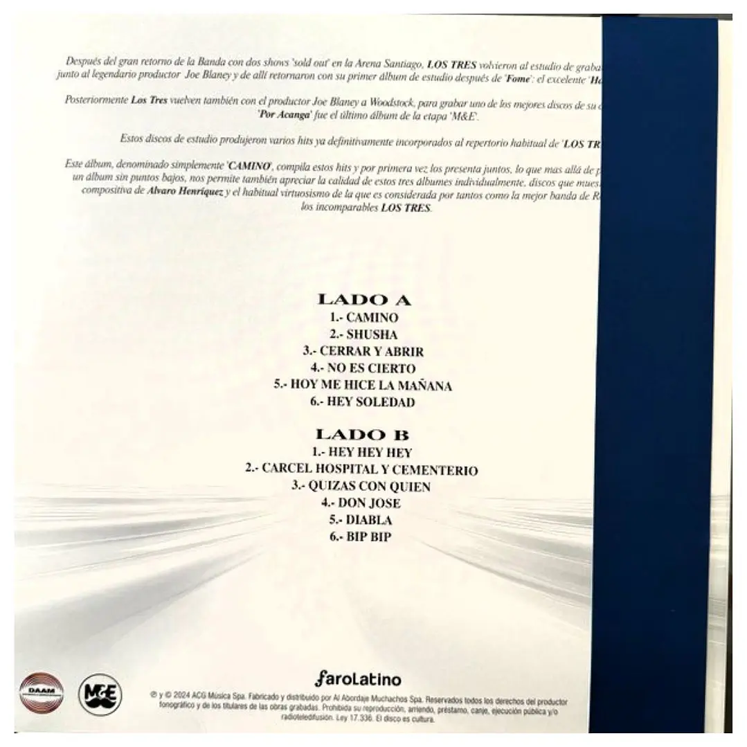 LOS TRES - CAMINO 2006-2024 / VINILO 2
